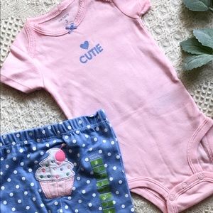 Carters Baby Girl Cupcake Cutie 3-piece Layette